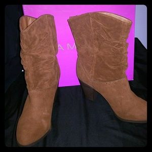 New! RAMPAGE Scrunch Western Booties size 9